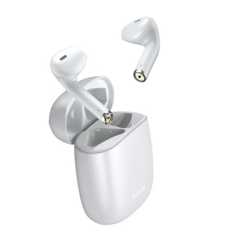 Baseus Encok W04 True Wireless Earbuds-White Image 2