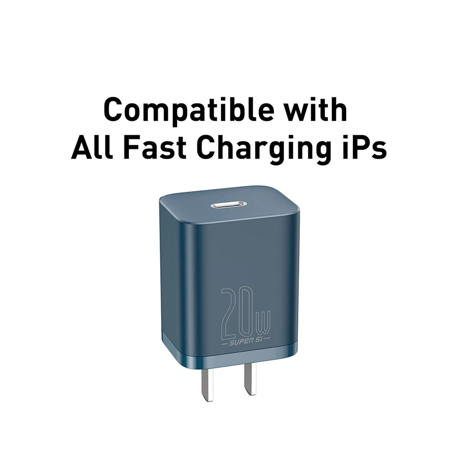 Baseus Super Si 20W CN Fast Charging USB-C - Blue (TZCCSUP-A03) Image 2