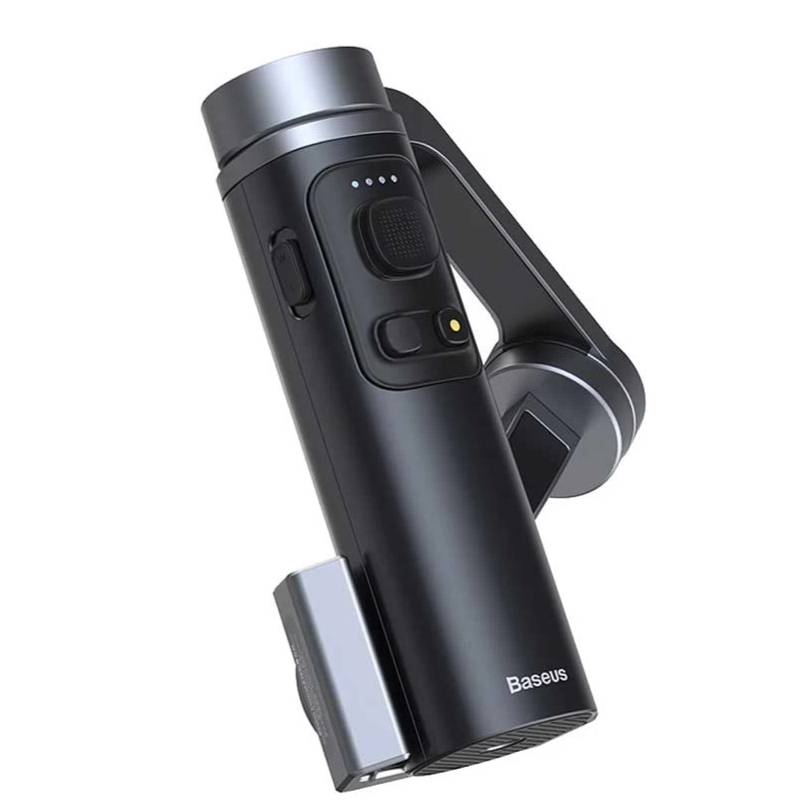 Baseus Control Smartphone Handheld Folding Gimbal Stabilizer Dark Grey Image 1