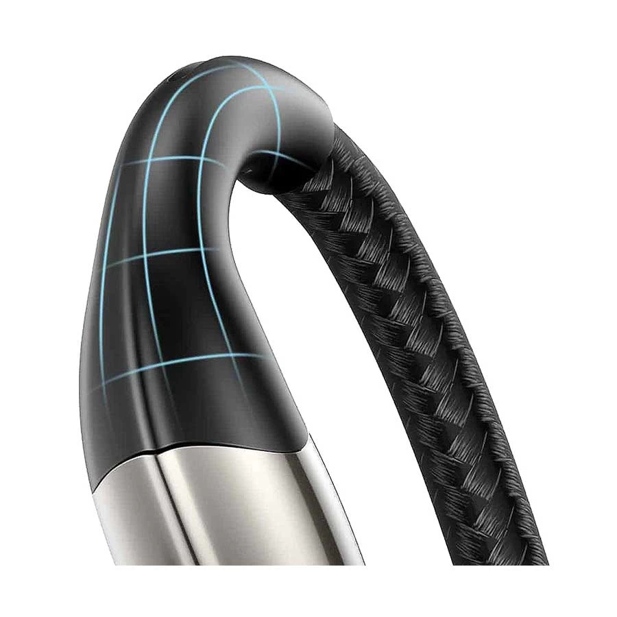 Baseus USB to Lightning Cable 1 Meter Fast Charging Durable Data Transfer - Black Image 2