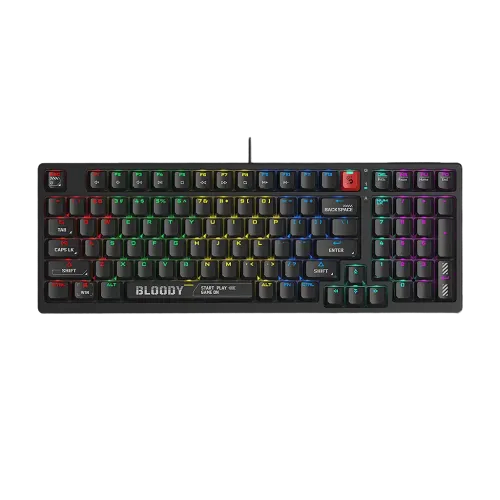 A4TECH Bloody S98 Red Switch RGB Mechanical Gaming Keyboard Image 1