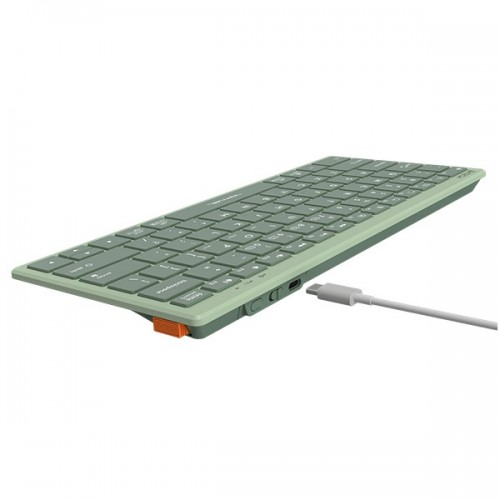 A4TECH Fstyler FBX51C Rechargeable Bluetooth And 2.4G Wireless Keyboard-Matcha Green Image 2