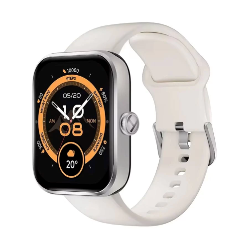 Haylou Watch 4 Bluetooth Calling Smartwatch-Silver Image 1