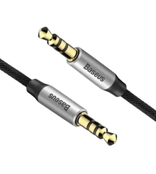 Baseus Yiven Male to Male 1.5m M30 Audio Cable - Silver + Blank Image 2